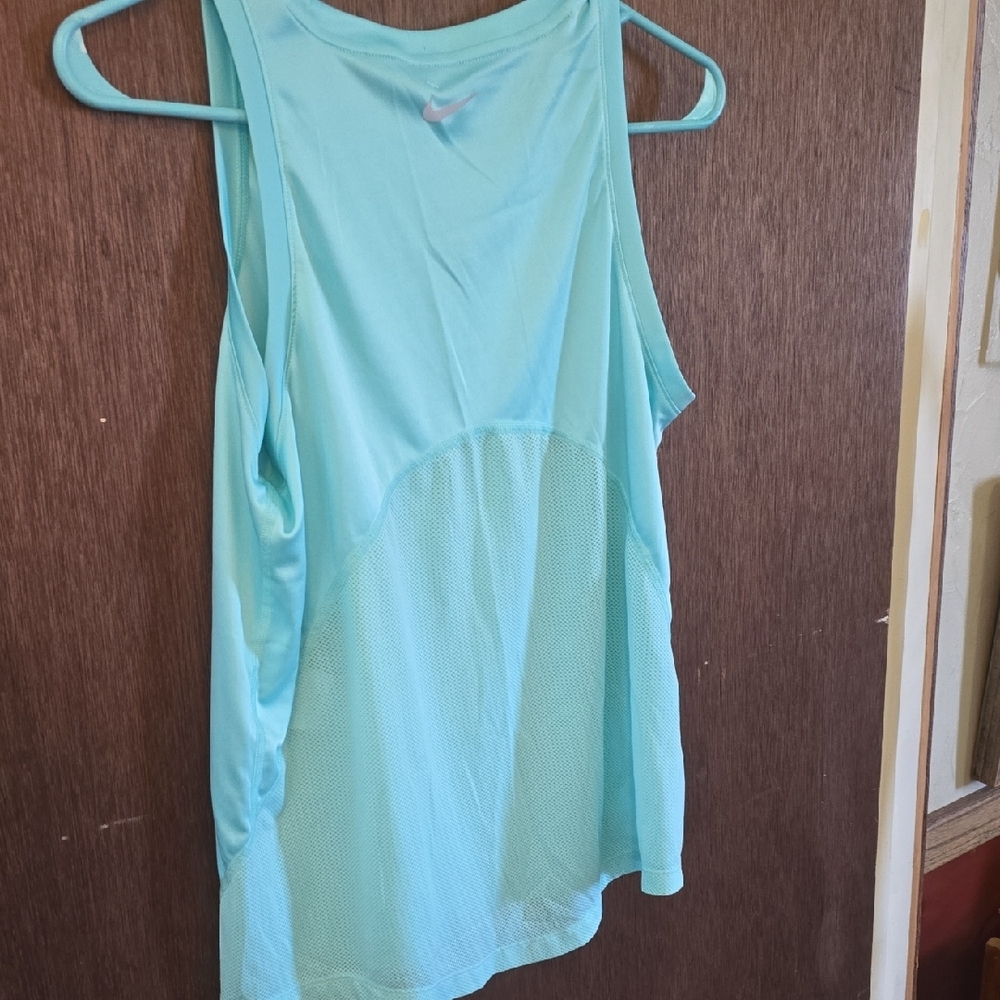 Nike Women's Light Aqua Tank Top - Picture 3 of 3